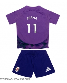 Fulham Adama Traore #11 Maglia Gara Terza Repliche 2024-25 Bambino Maniche Corte